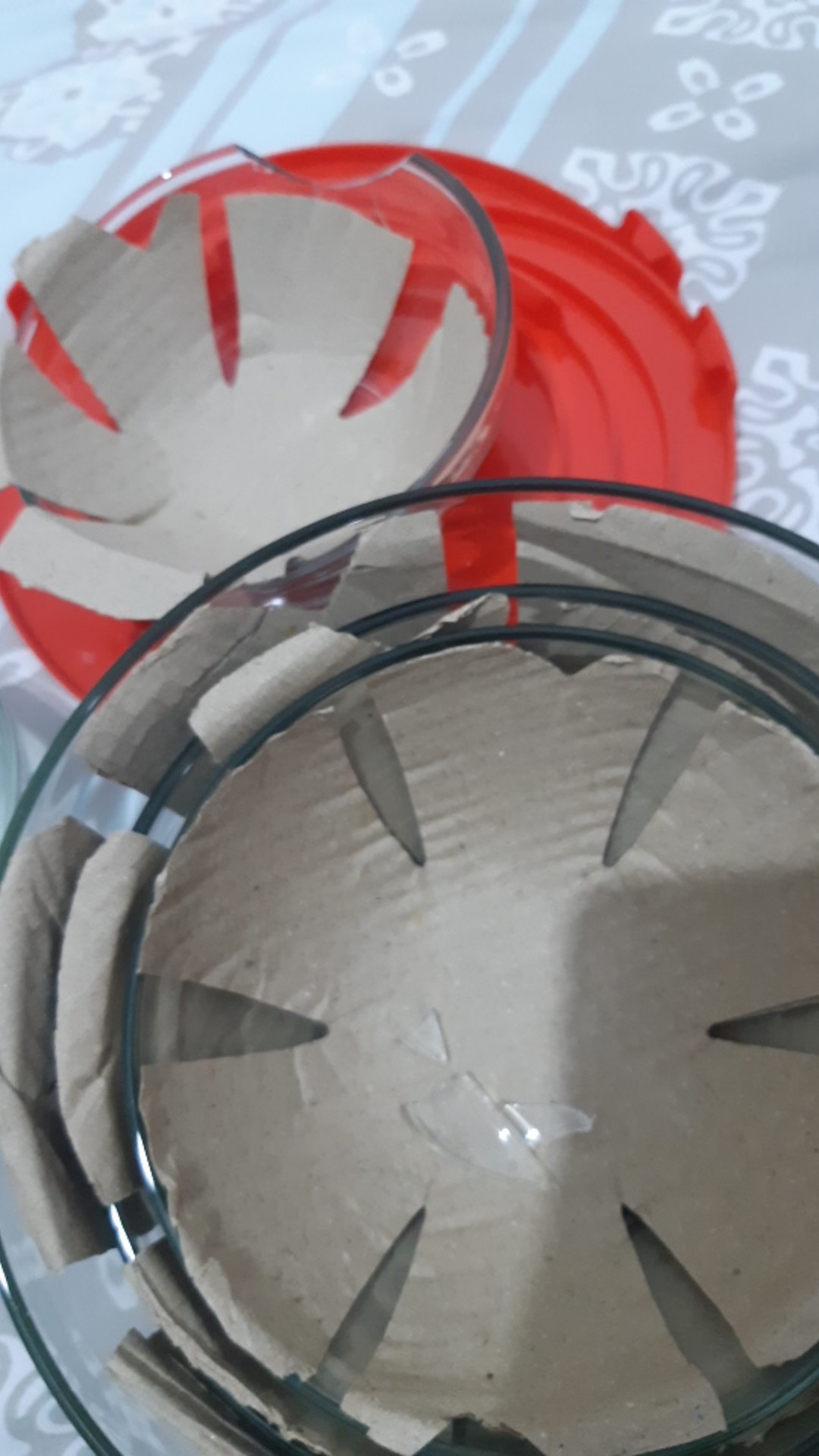 Mangkok Kaca Set Isi 5 / Mangkok Beling + Tutup / Mangkok Kaca Beling Terbaik