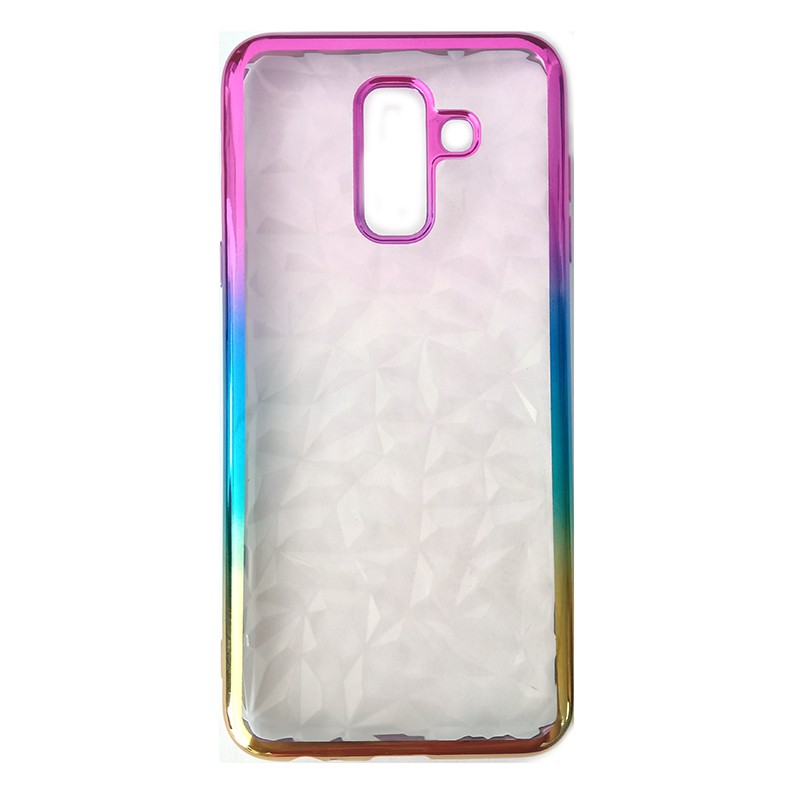 CASING IMPOR SAMSUNG A6+ 2018/A7 2018/A750/A83/J4 2018/J6 2018 Rainbow Diamond Shiny Soft Case WEIKA COD