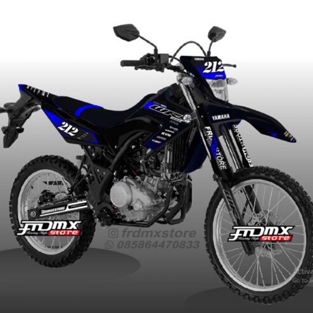 decal medium tebal Yamaha wr155, Klx, Dll