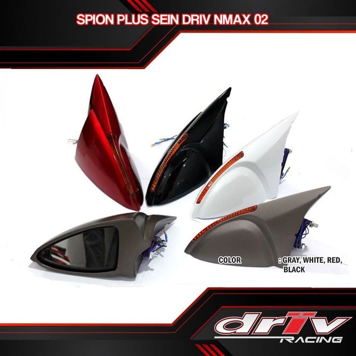 SPION variasi NMAX PLUS SEIN DRIV merah putih asilver hitam - Merah