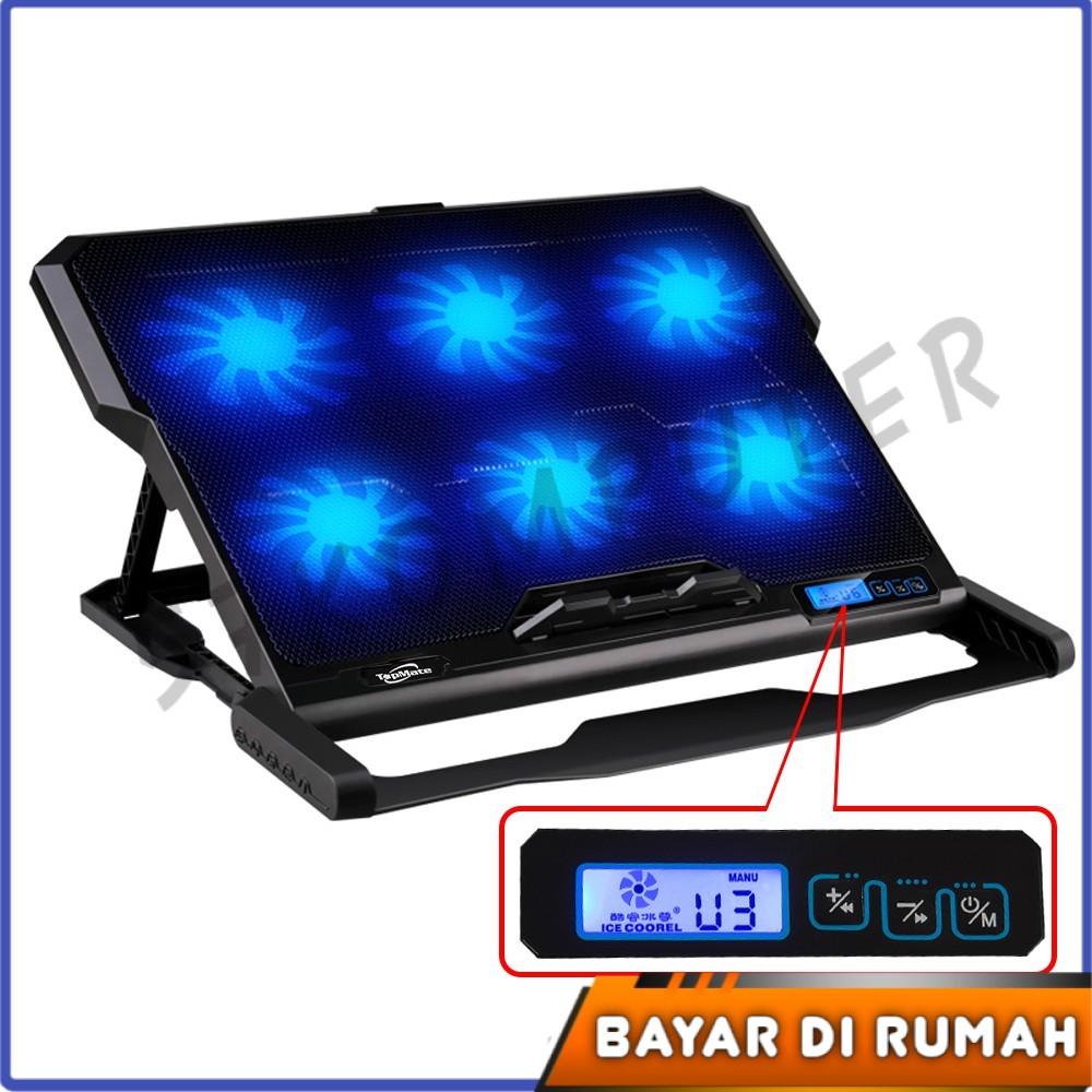 Kipas Pendingi Laptop Cooling Pad Laptop 6 Kipas