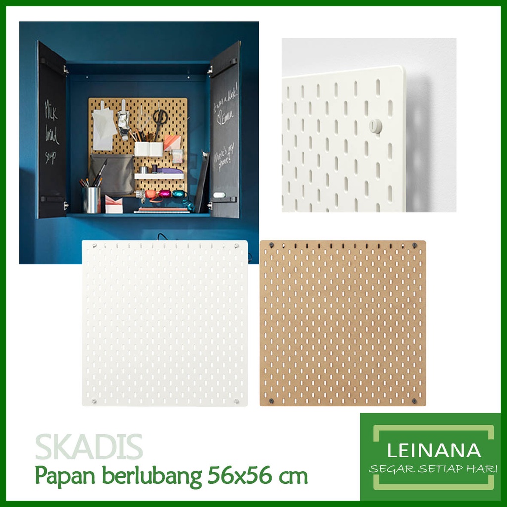 

Papan berlubang PEGBOARD KAYU / Papan gantung 56x56 cm
