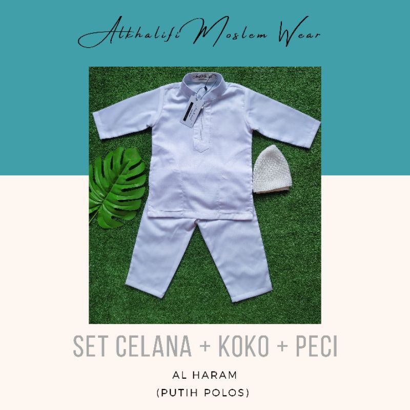 Diskon SET KOKO PAKISTAN AL HARAM LENGAN PANJANG bayi aqiqah by Alkhalifi Moslem Wear