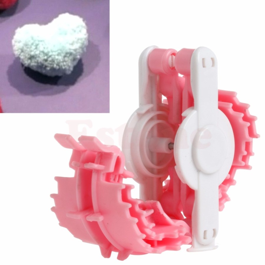 Heart Shape Pom Pom Maker - Alat Membuat Pom Pom Bentuk Hati