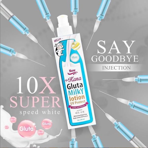 LOTION PEMUTIH SUSU GLUTA MILKY MYKANA SPEED WHITENING MILK UV SUN BLOCK Thailand