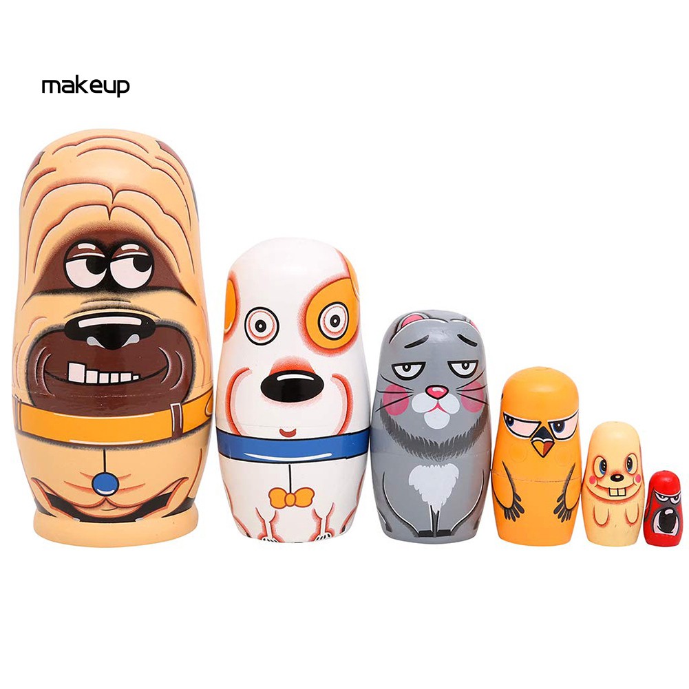 6pcs Set Mainan Boneka Matryoshka Bentuk Anjing Bahan Kayu Gaya Rusia Untuk Dekorasi Desktop Shopee Indonesia - roblox noob matryoshka roblox item generator