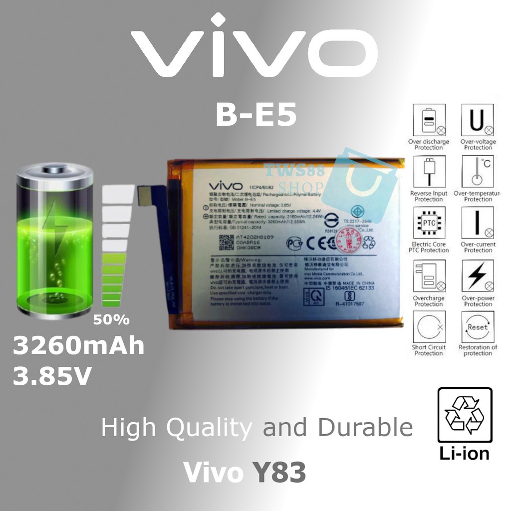 Batre Baterai Battery Original Vivo B-E5 , BE5 , B E5 , Y81 , Y83