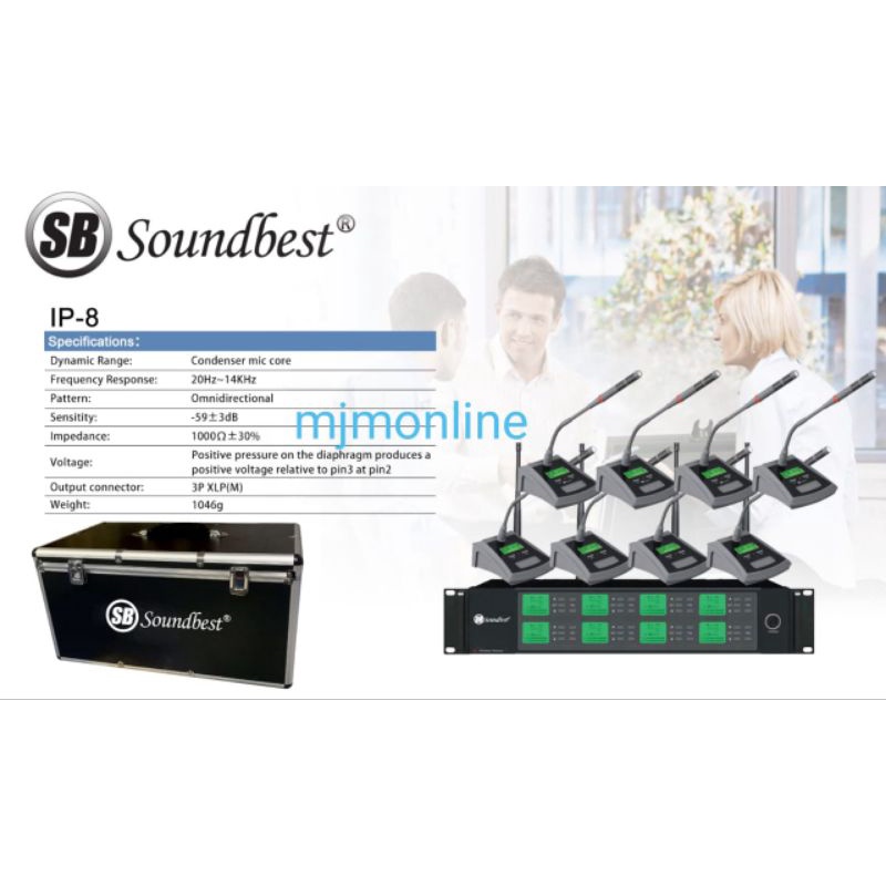 SOUNDBEST MIC MEETING WIRELESS IP 8