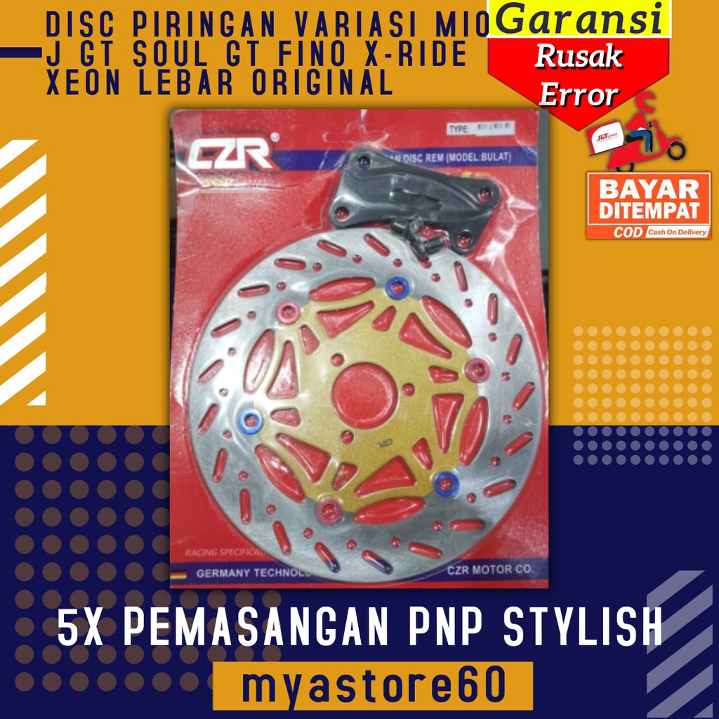 DISC PIRINGAN VARIASI MIO J GT SOUL GT FINO X-RIDE XEON LEBAR ORIGINAL UNIVERSAL AKSESORIS VARIASI