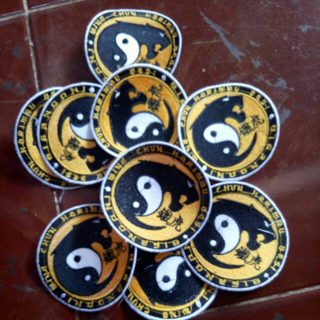 Logo Bordir Wushu Wing Chun Harimau Besi