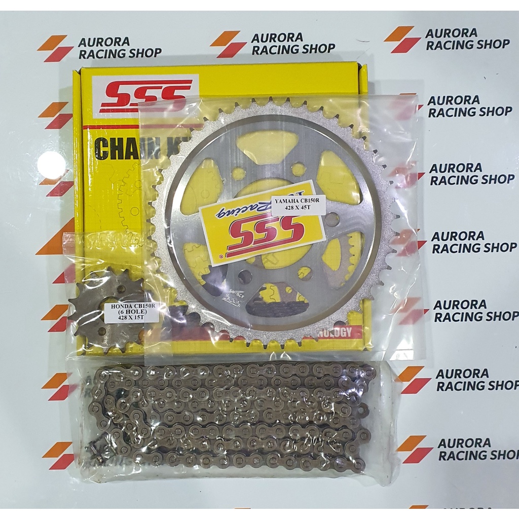 GEAR SET SSS NEW CB 150 R 2021 / BAUT 6 - SSS CHAIN KIT