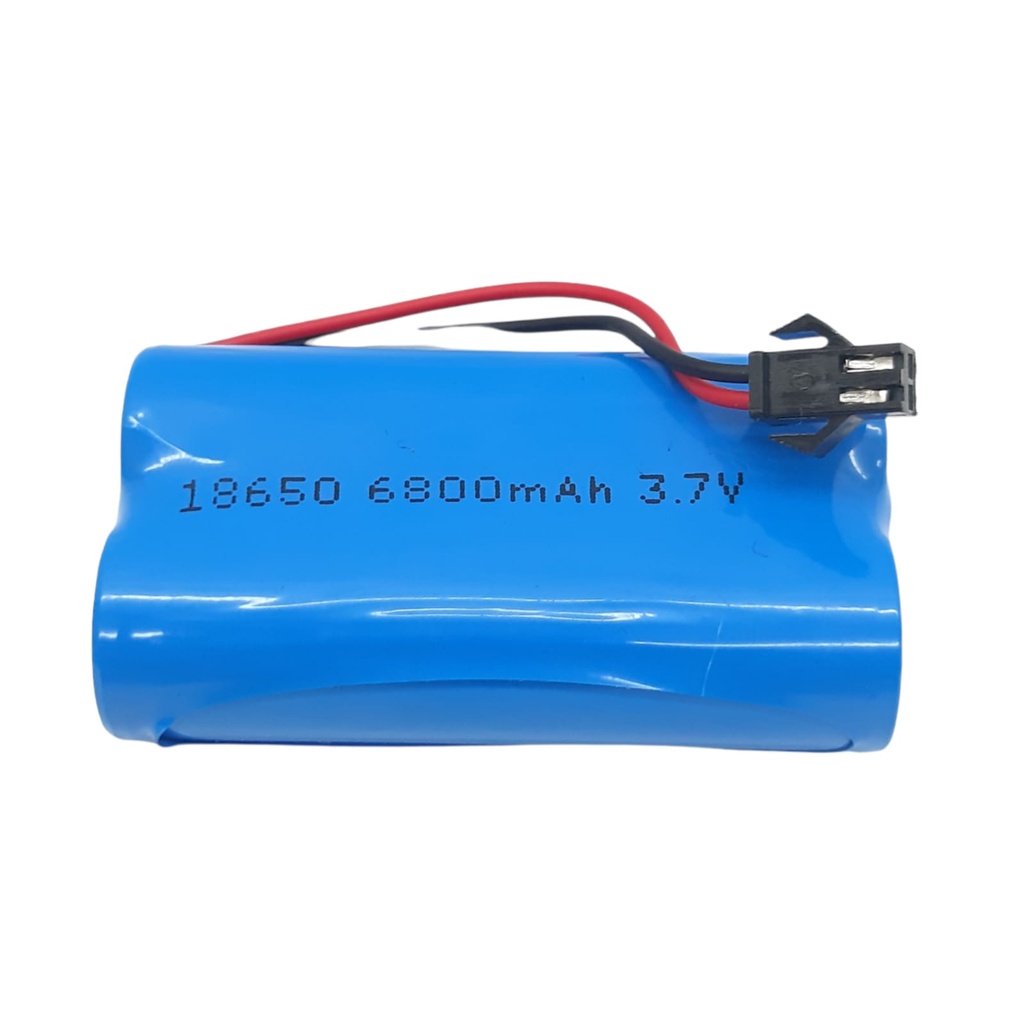 Baterai Cas/Charger Mobil RC 2x Li-ion 18650 Soket Hitam 3.7V - 6800mAh