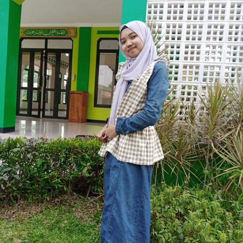 Tanktop Hijab/Cardigan Hijab/Tanktop Halal/Tanktop Tartan