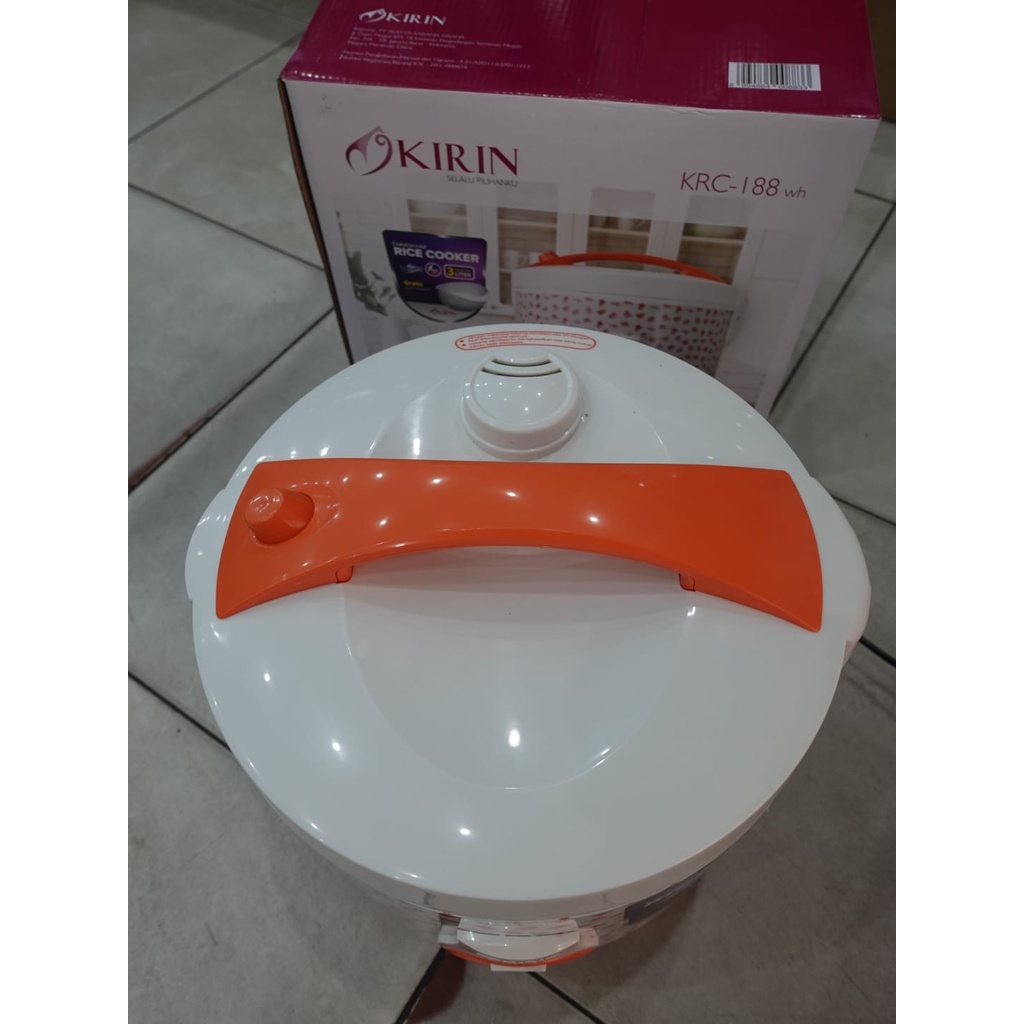 KIRIN RICE COOKER 3 LITER KRC-188WH EXTRA BESAR