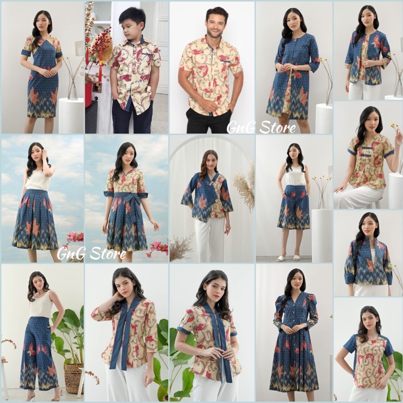 BLU Series - Seragam Batik/ Batik Couple/ Baju Batik Pria/ Batik Wanita/ Batik Jumbo