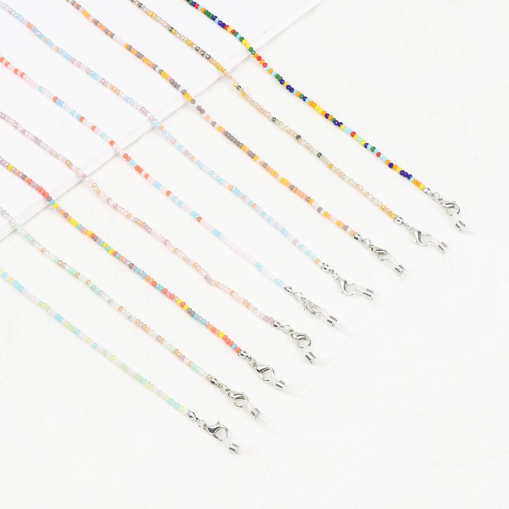 Nanas Kacamata Rantai Pemegang Olahraga Luar Ruangan Non-slip Manik-Manik Kristal Kacamata Lanyard