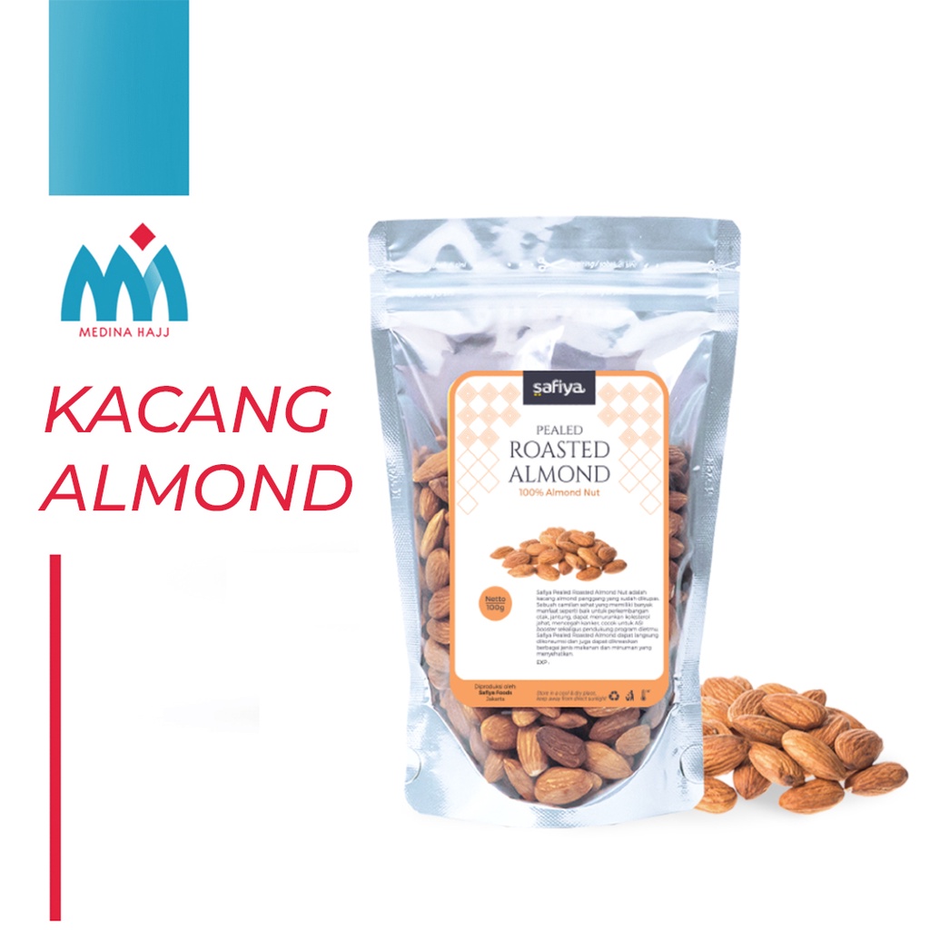 Jual Roasted Almond Kupas Kg Kacang Almond Kupas Panggang Original Indonesia Shopee Indonesia