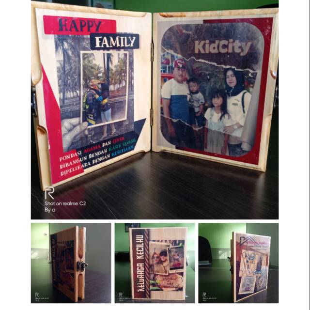 Hiasan Foto Bentuk Buku