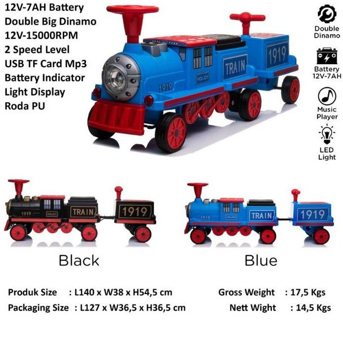 (BISA GOSEND)mobil aki train kereta pliko pk1828 pk 1828n pk1828 pk-1828 PK-1828N