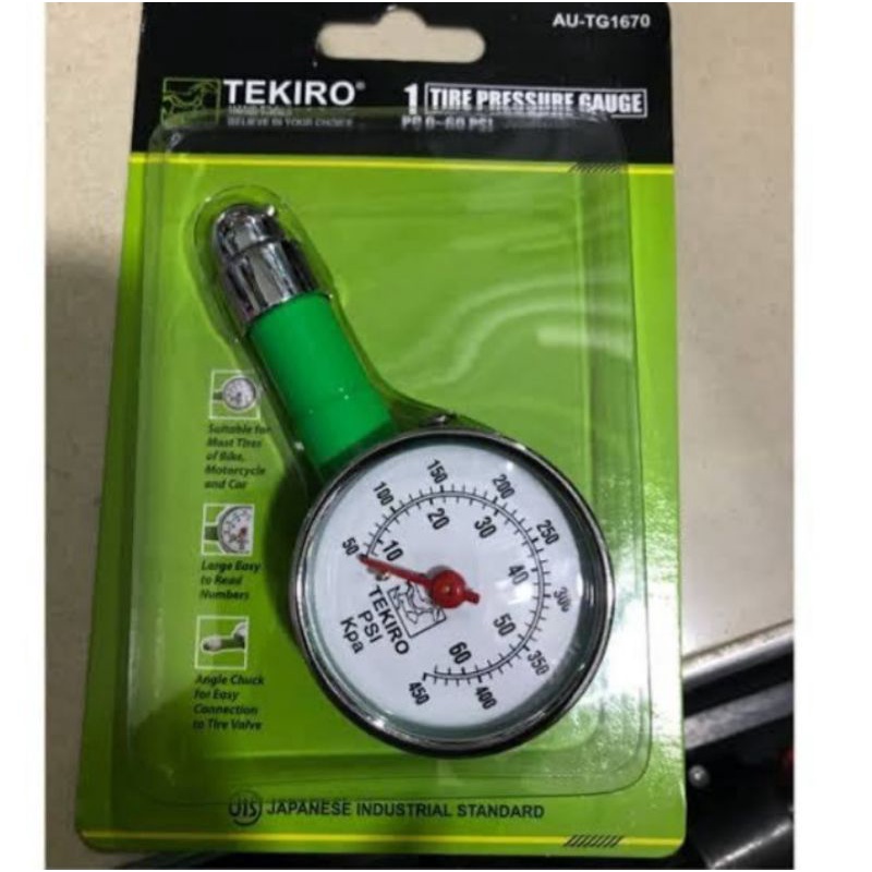 TIRE PRESSURE GAUGE 60PSI TEKIRO