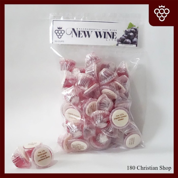 

ANGGUR Paket Anggur Perjamuan Kudus Lite + Hosti Ayat - isi 50