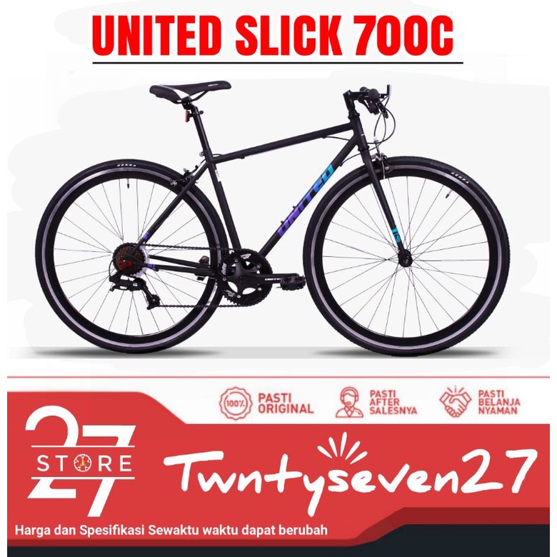 SEPEDA BALAP ROABDIKE MURAH UNITED SLICK 700C 8 SPEED