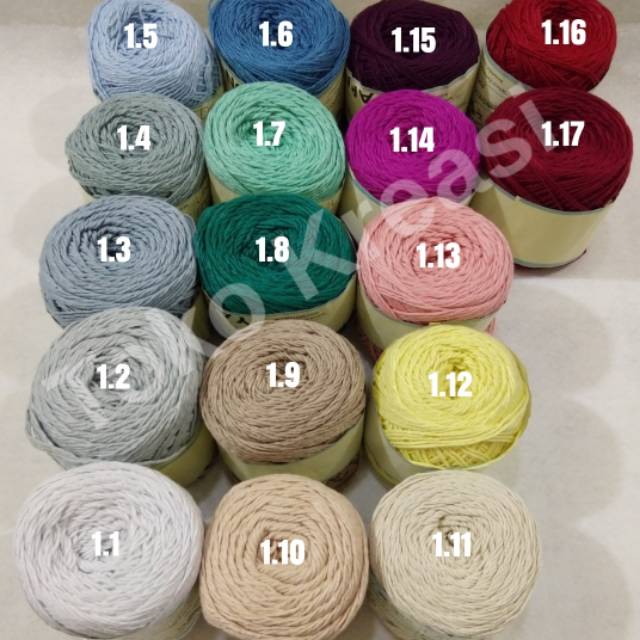 Benang rajut soft rayon bigply (varian II)