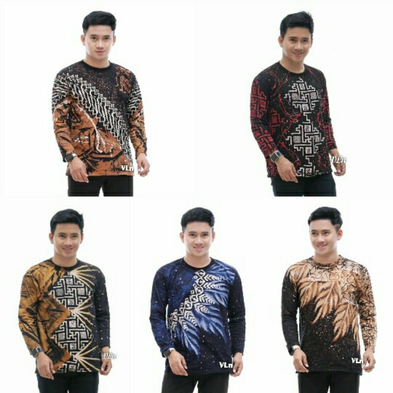 KAOS CAP LUKIS KONTEMPORER ~ KAOS PRIA ABSTRAK LENGAN PANJANG