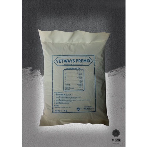 VETWAYS PREMIX multivitamin, mineral, herbal untuk sapi kambing domba