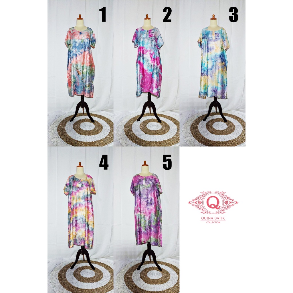 Daster Batik Tiedye | Daster Busui | Daster Batik | Daster Murah | Daster Jumbo