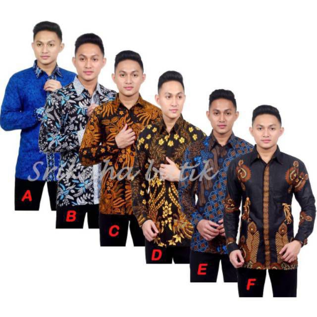 Baju Batik Pria Lengan Panjang Best SELLER