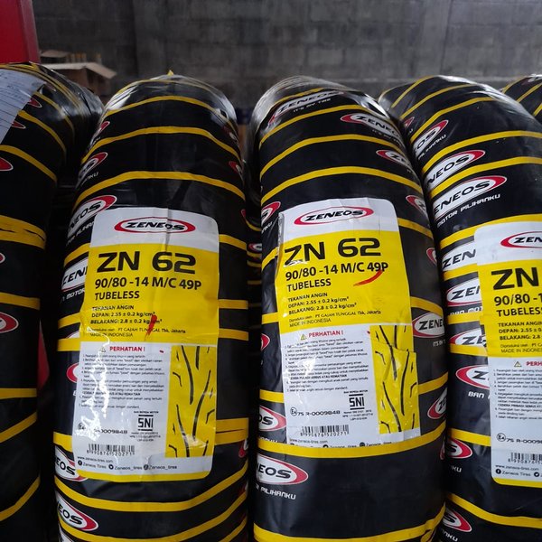 Ban motor matic Zeneos ZN62 90 80 14 tubeless beat mio vario