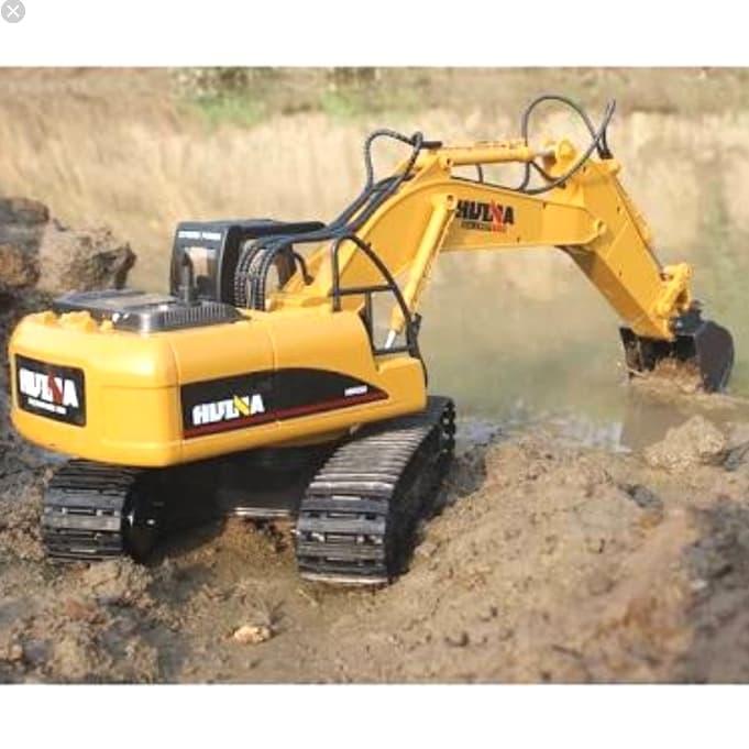 Mainan Remot Control Rc Excavator Huina Toys1550 15Channel 2.4Ghz 1/12