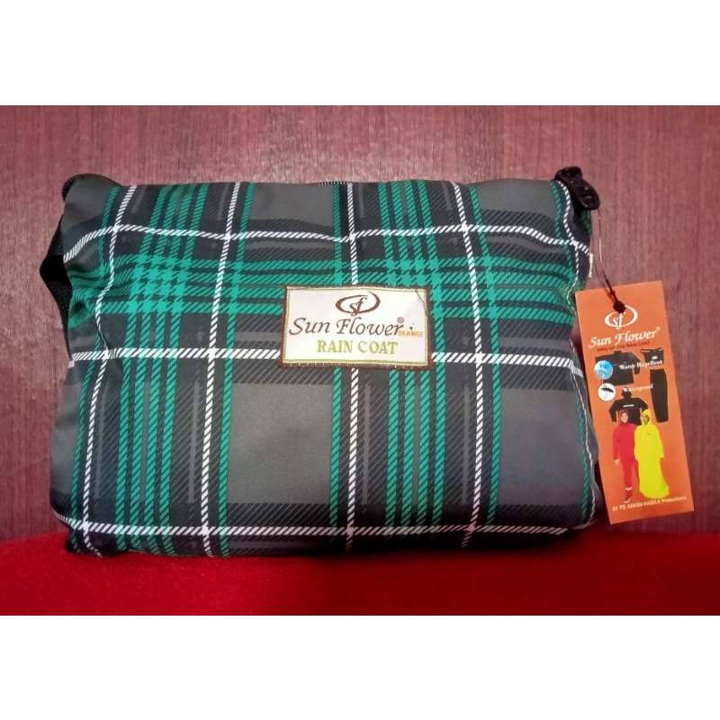 jas hujan sunflower original 100% motif