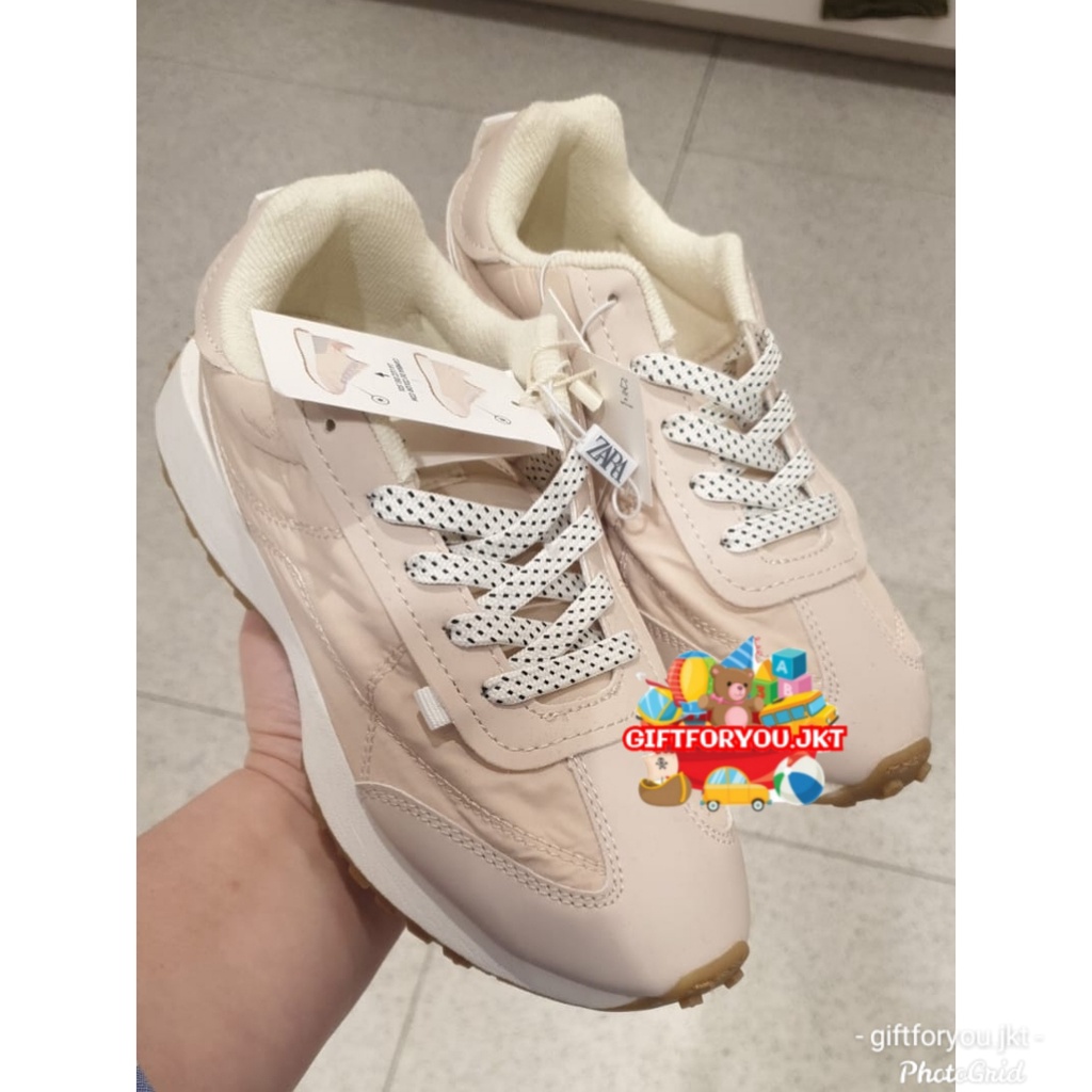 Sepatu Zara Kids Anak Cewek Colour Changing Trainers Shoes Girl Perempuan Casual Kasual Style Fashio