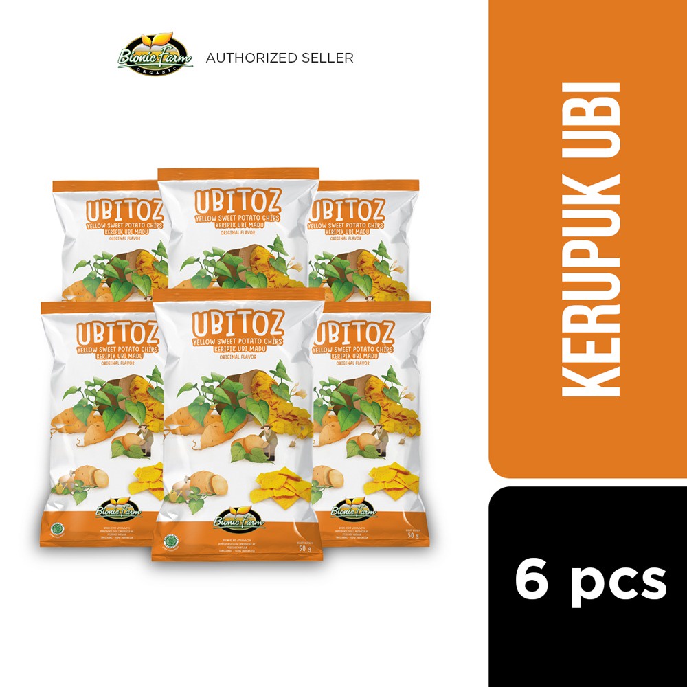 

Bionic Farm Ubitoz Kerupuk Ubi Madu 50g - 6 pcs