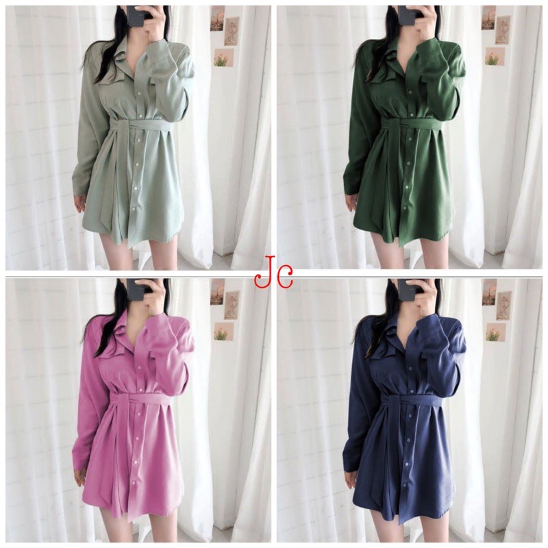 MP- Hem Elora / Longhem Dress / Kemeja Dress Murah / Kemeja wanita terbaru