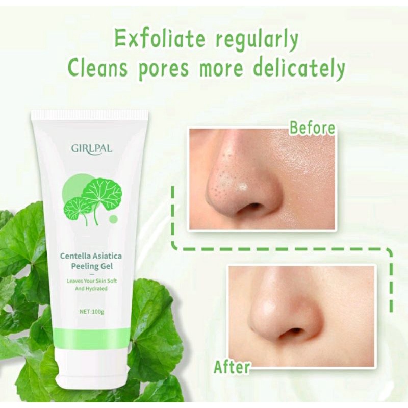 GIRLPAL CENTELLA ASIATICA PEELING GEL | FACIAL EXFOLIATING | MENCERAHKAN WAJAH