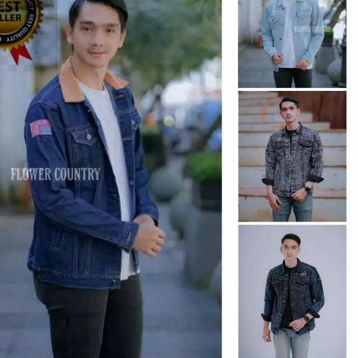 PROMO 11.11 KODE-234 JAKET JEANS SANDWASH COWOK THE BOJIEL- JAKET LEVIS COWOK - JAKET JEANS DENIM CO