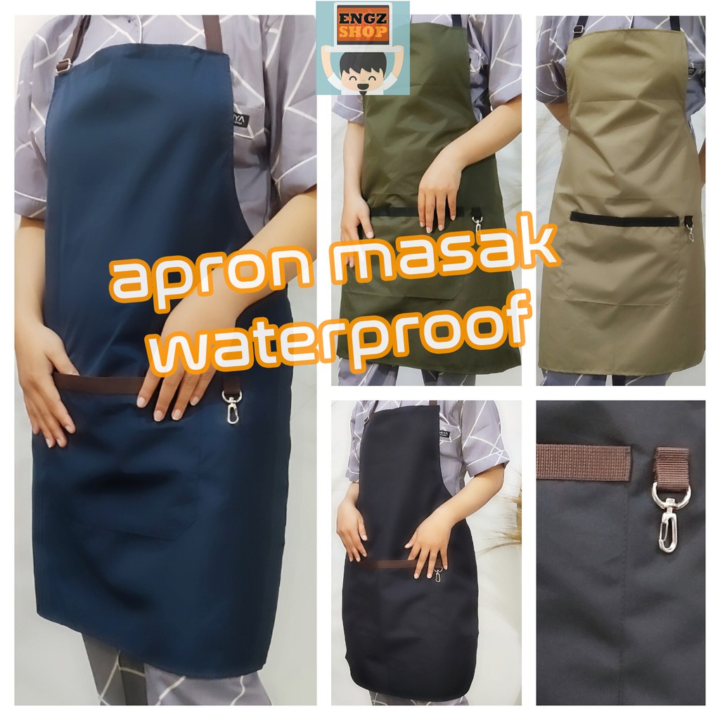 Celemek Masak Apron Masak WaterProof