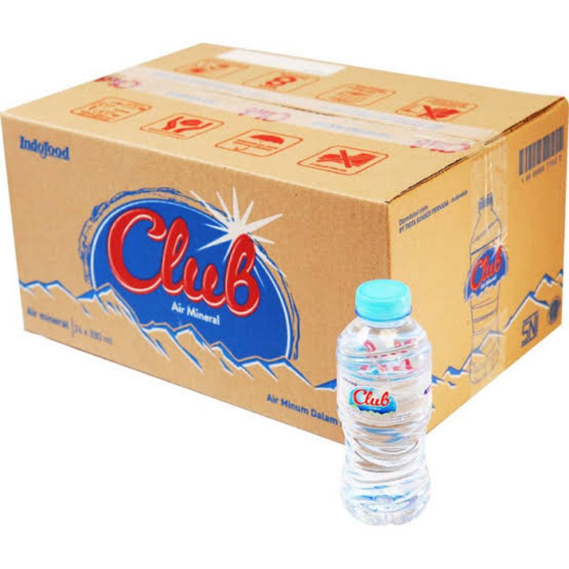 

Air mineral Club kemasan botol mini 250ml