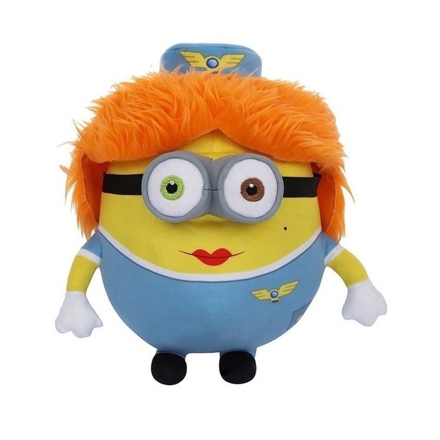 Hot sale! Aksesoris Fashion: Kacamata HitamMainan Boneka Minions Despicable Me 35cm Bahan Plush Untuk Hadiah Natal / Ulang Tahun Anak