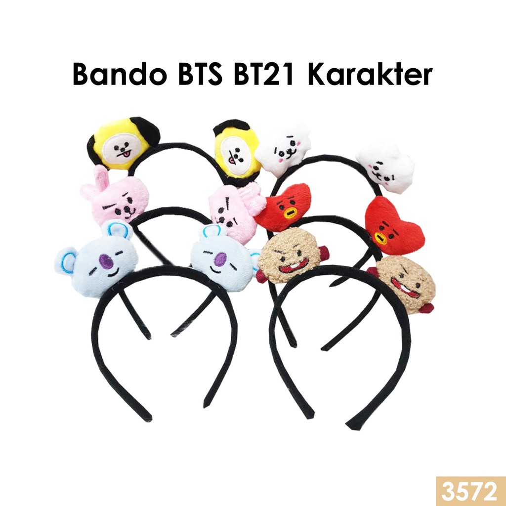 TAS RANSEL Anak Perempuan Mini PAUD / TK karakter BT21 FREE BANDO BT21 + Gantungan bt21 tas sekolah