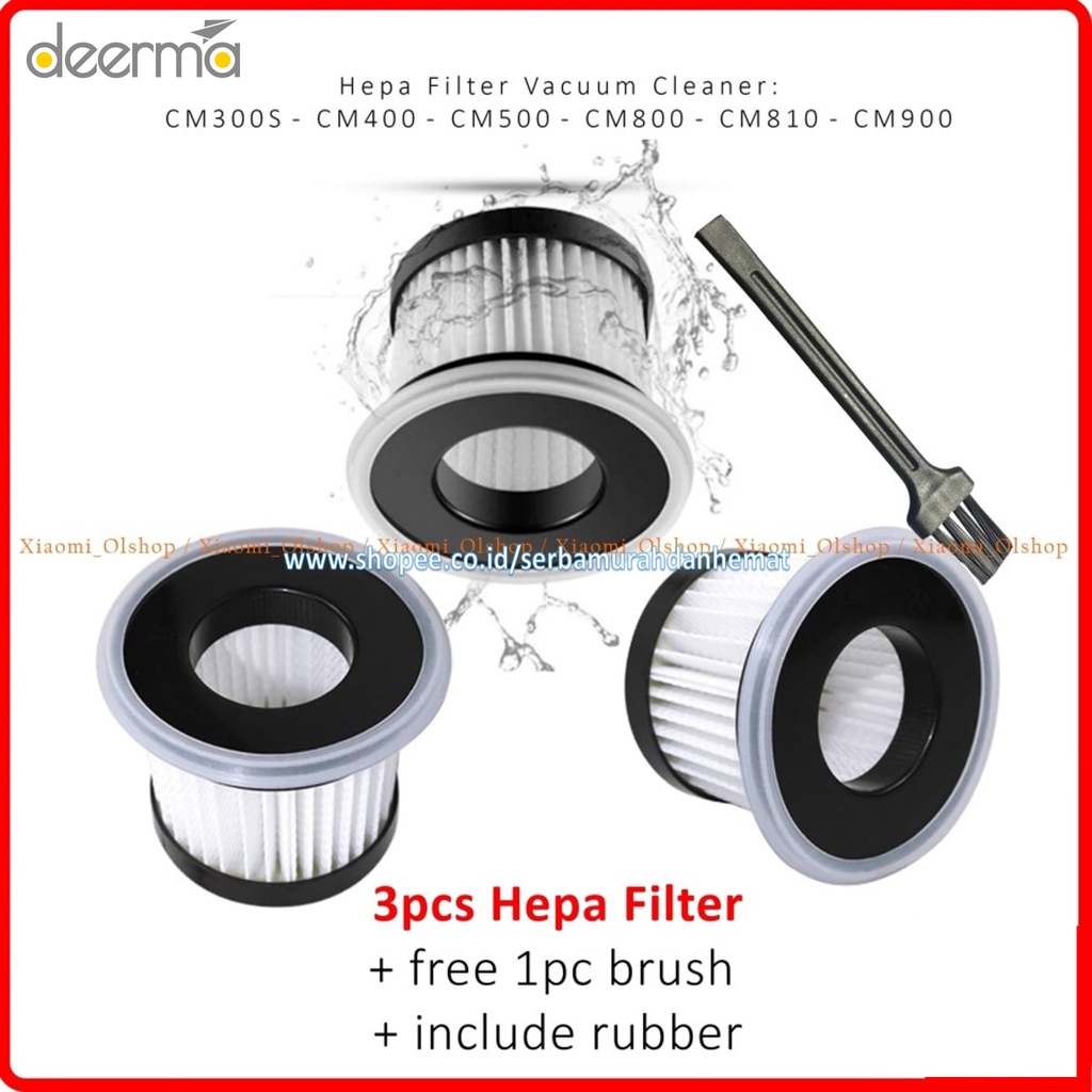 HEPA Filter 3 PCS for ORIGINAL DEERMA Vacuum CM300S CM800 CM810