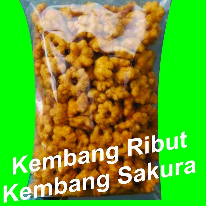 

KEMBANG RIBUT, KEMBANG SAKURA 500 gram, CAMILAN GURIH, RASA JAGUNG BAKAR