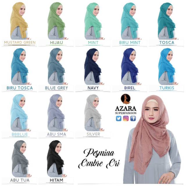 Pashmina Ombre by Azara Seri Warna 2