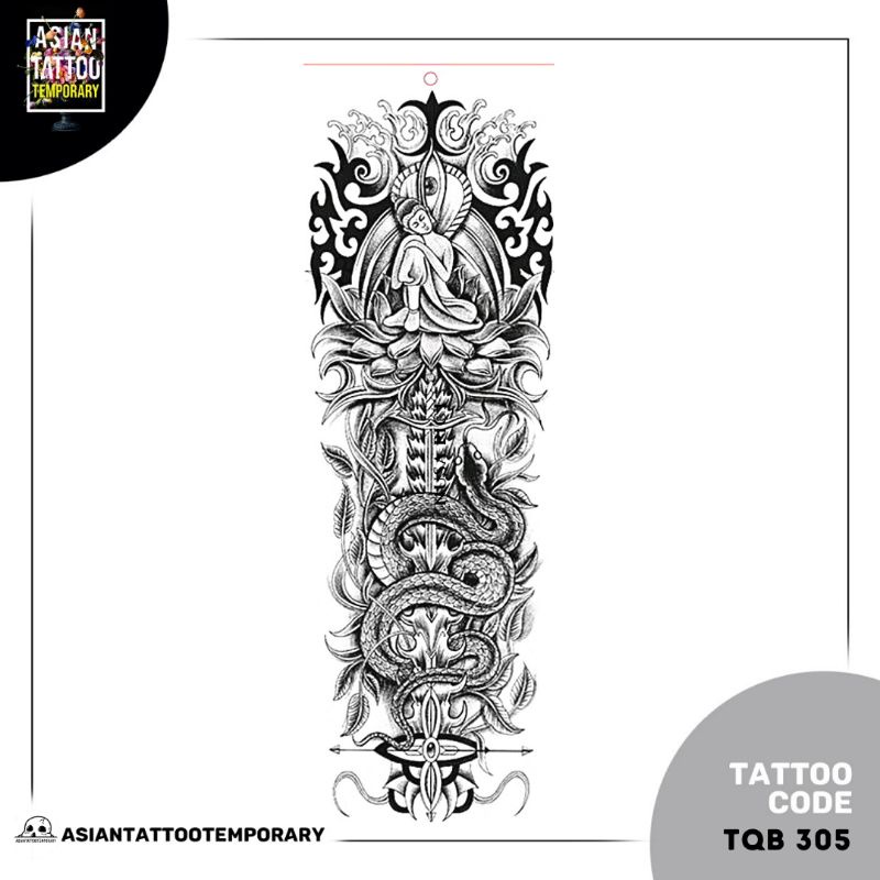 TATTO BUDHA/TATO TEMPORER/TATTO TEMPORER/TATO KULIT/TATO ANTI AIR/TATTO BISA HILANG/FULL TANGAN