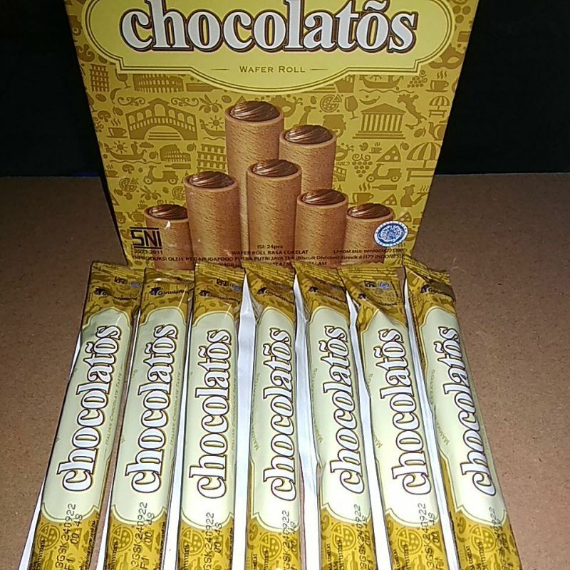 

chocolatos wafer roll(ecer/satuan)