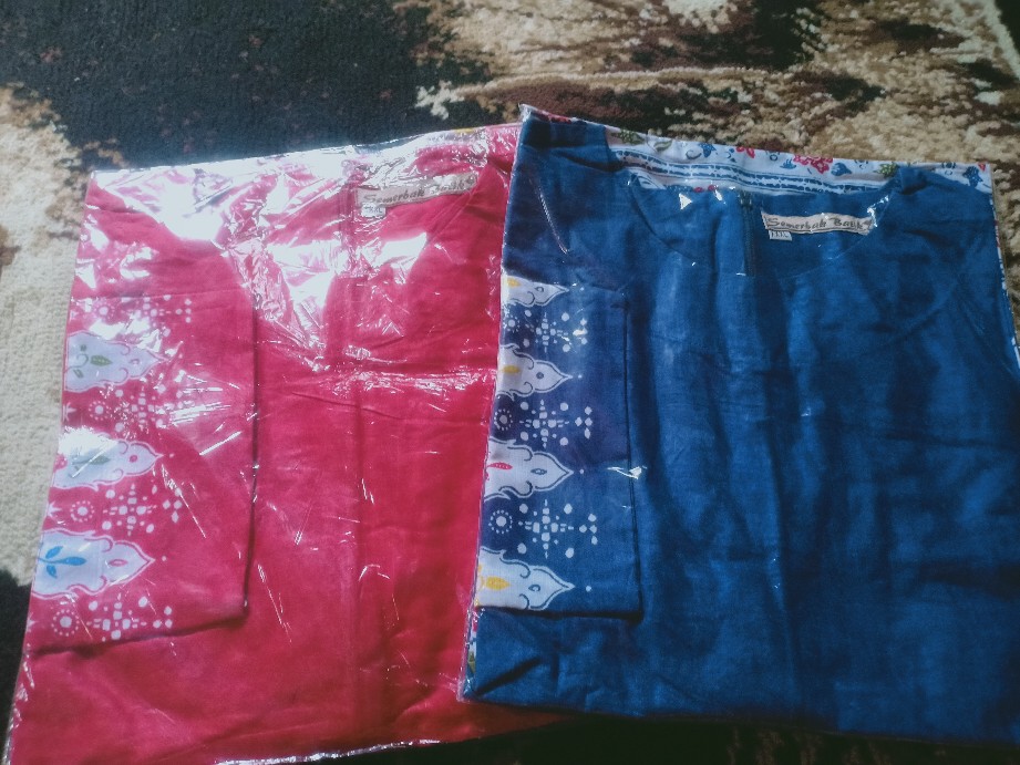 Tey-17 Batik Wanita Asj Sa Hrb026 Kenongo Kemeja Tosca Pendek