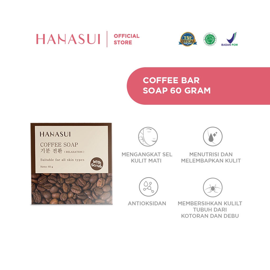 CS1- Hanasui Coffee Bar Soap 60gr